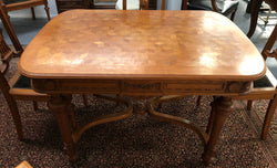 Lovely French Oak Small Dining Table & Six Chairs | Antique & Vintage | Moonee Ponds Antiques | Australia Wide Delivery