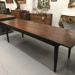Early 19th Century French Farmhouse table. In detailed original condition.