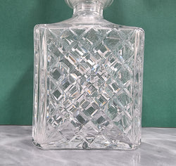 Vintage Heavy Cut Crystal Decanter & Stopper | Antique & Vintage | Moonee Ponds Antiques | Australia Wide Delivery