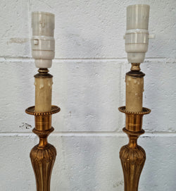 Beautiful Pair of French Gilt Bronze Lamps | Antique & Vintage | Moonee Ponds Antiques | Australia Wide Delivery
