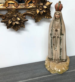 Vintage Blessed Virgin Religious Plaster Statue | Antique & Vintage | Moonee Ponds Antiques | Australia Wide Delivery