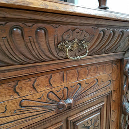 French Gothic Hall Cabinet