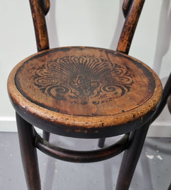 Stunning Petite Cafe Bentwood Chairs with Original Shell Embossed Seats | Antique & Vintage | Moonee Ponds Antiques | Australia Wide Delivery