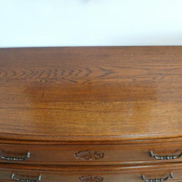 3 Drawer French Oak Louis XV Style Commode