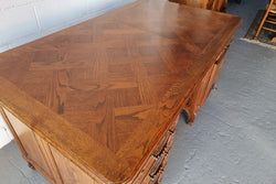 Beautiful French Oak Louis XVth Style Desk | Antique & Vintage | Moonee Ponds Antiques | Australia Wide Delivery