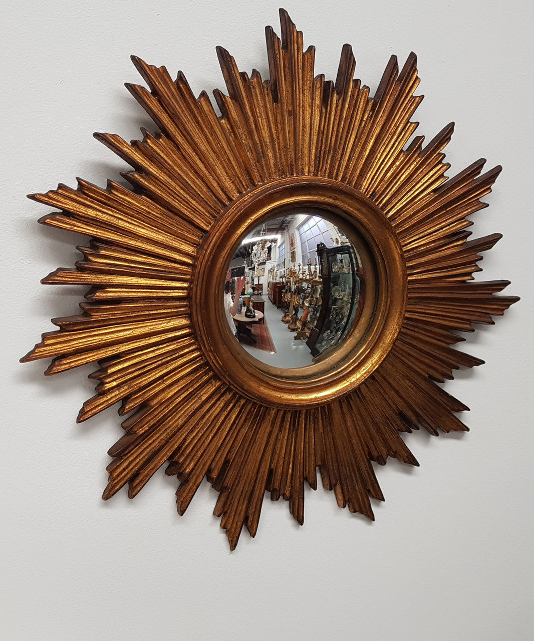 Petite French Starburst Mirror | Antique & Vintage | Moonee Ponds Antiques | Australia Wide Delivery