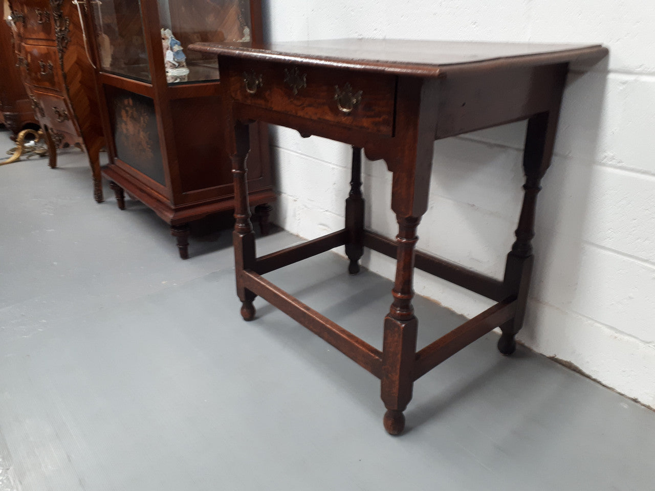 A Late 18th Century French Oak Side Table With Drawer | Antique & Vintage | Moonee Ponds Antiques | Australia Wide Delivery