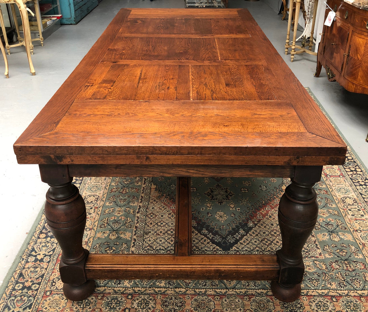 Amazing Antique French 19th Century Oak Parquetry Top Extension Table | Antique & Vintage | Moonee Ponds Antiques | Australia Wide Delivery