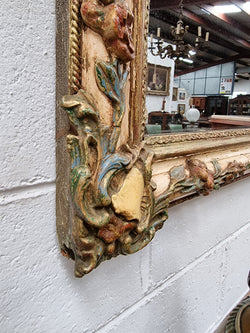 French 19th Century Hand Painted Wall Mirror | Antique & Vintage | Moonee Ponds Antiques | Australia Wide Delivery