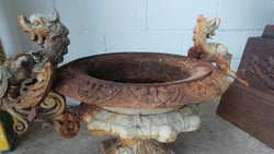 Pair of Antique French Cast Iron Urns | Antique & Vintage | Moonee Ponds Antiques | Australia Wide Delivery