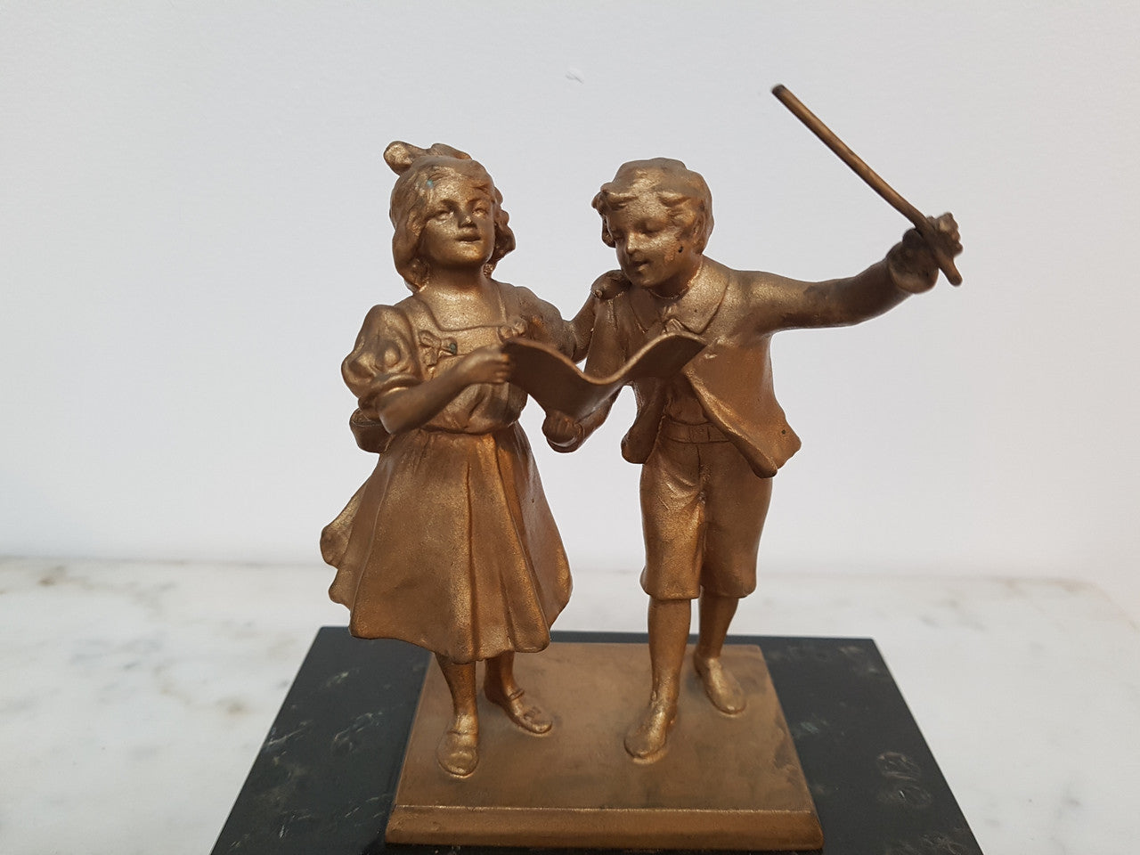 Spelter and Marble Figurines