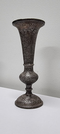 Pair Of Antique Indian Silver Plated Vases | Antique & Vintage | Moonee Ponds Antiques | Australia Wide Delivery