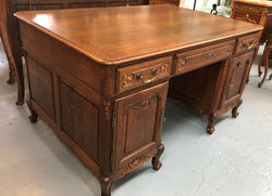 French Oak Louis XV Style Partners Desk | Antique & Vintage | Moonee Ponds Antiques | Australia Wide Delivery
