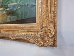 Sourced in France an Appealing Signed Floral Oil on Canvas | Antique & Vintage | Moonee Ponds Antiques | Australia Wide Delivery