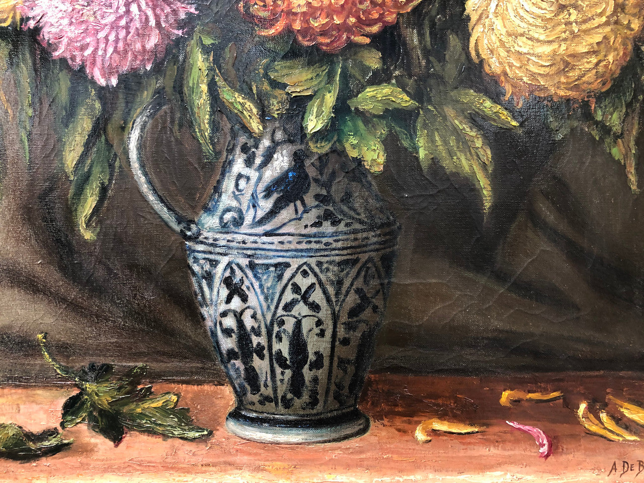 Antique Framed Floral Oil Painting | Antique & Vintage | Moonee Ponds Antiques | Australia Wide Delivery