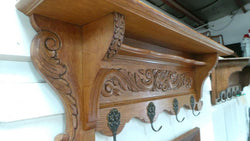 French Oak Wall Coat Rack | Antique & Vintage | Moonee Ponds Antiques | Australia Wide Delivery