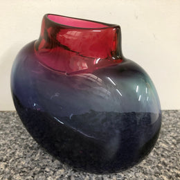Signed Art Glass Vase