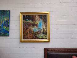 Framed Oil On Canvas In Vibrant Colours Signed by Artist John Cumming | Antique & Vintage | Moonee Ponds Antiques | Australia Wide Delivery
