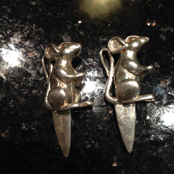 Pair of Sterling Silver Cheese Markers | Antique & Vintage | Moonee Ponds Antiques | Australia Wide Delivery