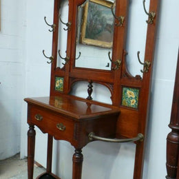 A Monumental Late Victorian Walnut Hall Stand
