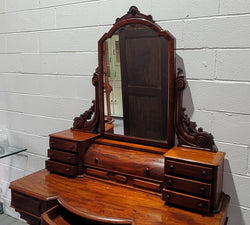 Beautiful Flame Mahogany Victorian Duchess Dressing Table | Antique & Vintage | Moonee Ponds Antiques | Australia Wide Delivery