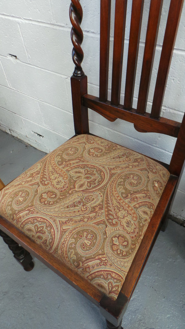 Beautiful Antique Jacobean Oak Dining Table And Chairs