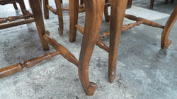 Set of Six Fabulous French Oak Dining Chairs | Antique & Vintage | Moonee Ponds Antiques | Australia Wide Delivery