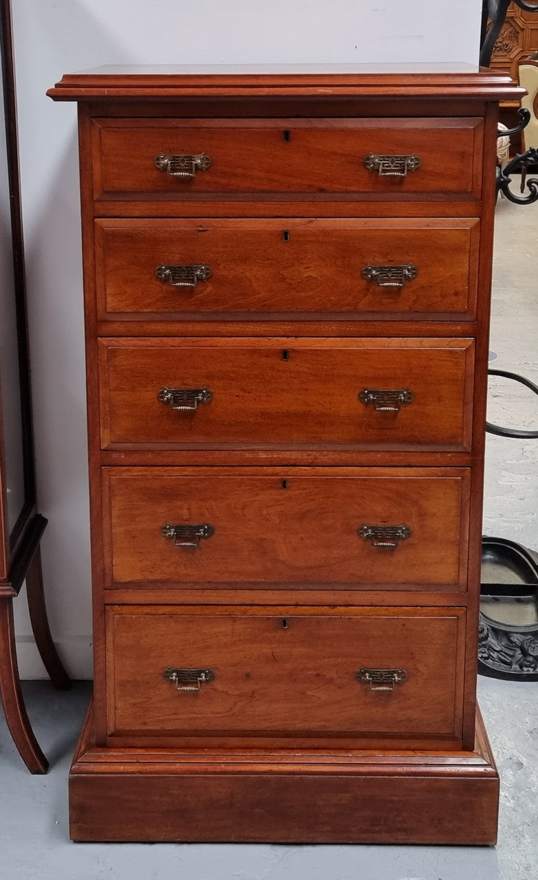 Antique English Walnut Tallboy- Chest of Drawers