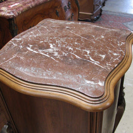 Pair of French Walnut Bedside Cabinets