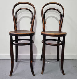 Stunning Petite Cafe Bentwood Chairs with Original Shell Embossed Seats | Antique & Vintage | Moonee Ponds Antiques | Australia Wide Delivery