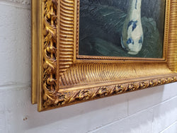 Fabulous French Floral Oil on Canvas | Antique & Vintage | Moonee Ponds Antiques | Australia Wide Delivery