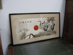 Framed Japanese Silk | Antique & Vintage | Moonee Ponds Antiques | Australia Wide Delivery