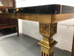 French Art Deco Coffee Table With A Portoro Marble Top | Antique & Vintage | Moonee Ponds Antiques | Australia Wide Delivery
