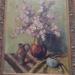 French Oil On Canvas Painting