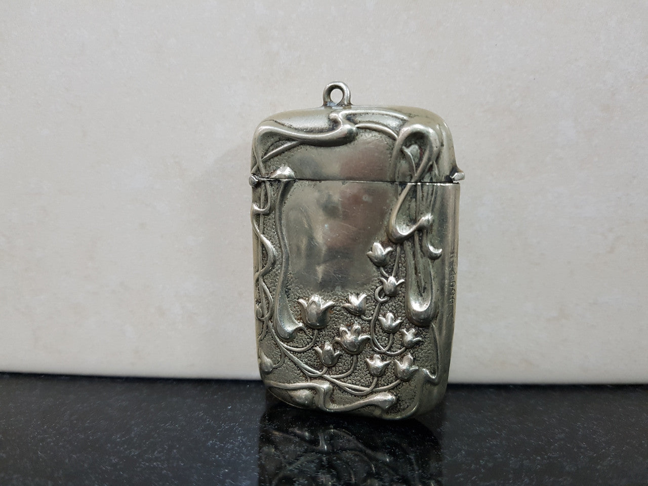 Antique Art Nouveau Silver Plated Vesta Case | Antique & Vintage | Moonee Ponds Antiques | Australia Wide Delivery