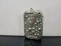 Antique Art Nouveau Silver Plated Vesta Case | Antique & Vintage | Moonee Ponds Antiques | Australia Wide Delivery