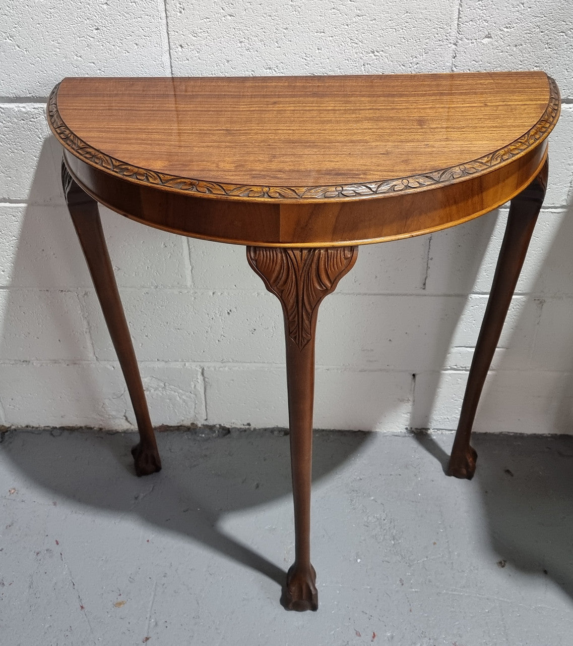 Chippendale Style Half Round Hall Table | Antique & Vintage | Moonee Ponds Antiques | Australia Wide Delivery