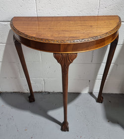 Chippendale Style Half Round Hall Table | Antique & Vintage | Moonee Ponds Antiques | Australia Wide Delivery