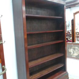 An Antique Mahogany Open Shelf Bookcase