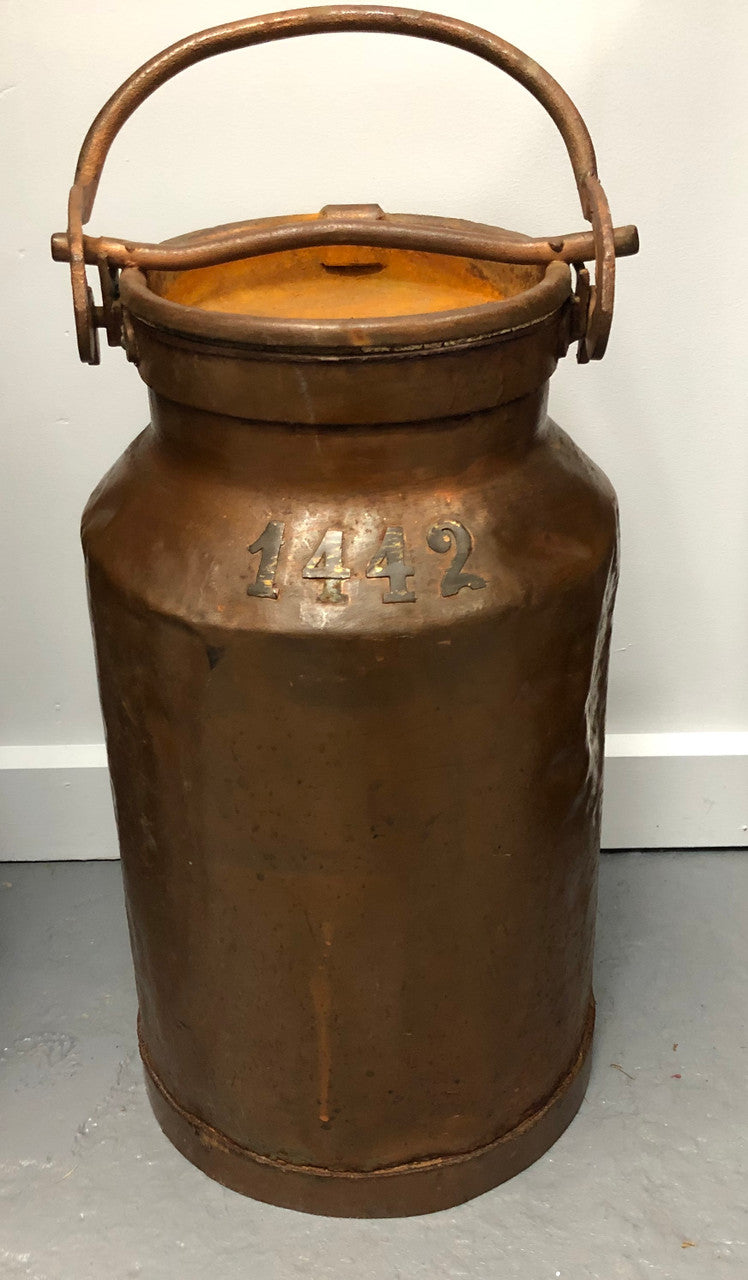 Lovely French Copper Milk Can