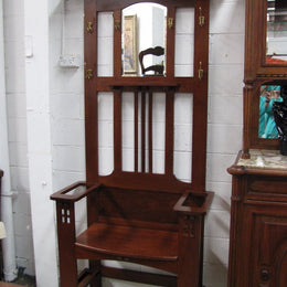 Arts and Crafts Australian Blackwood Hall Stand