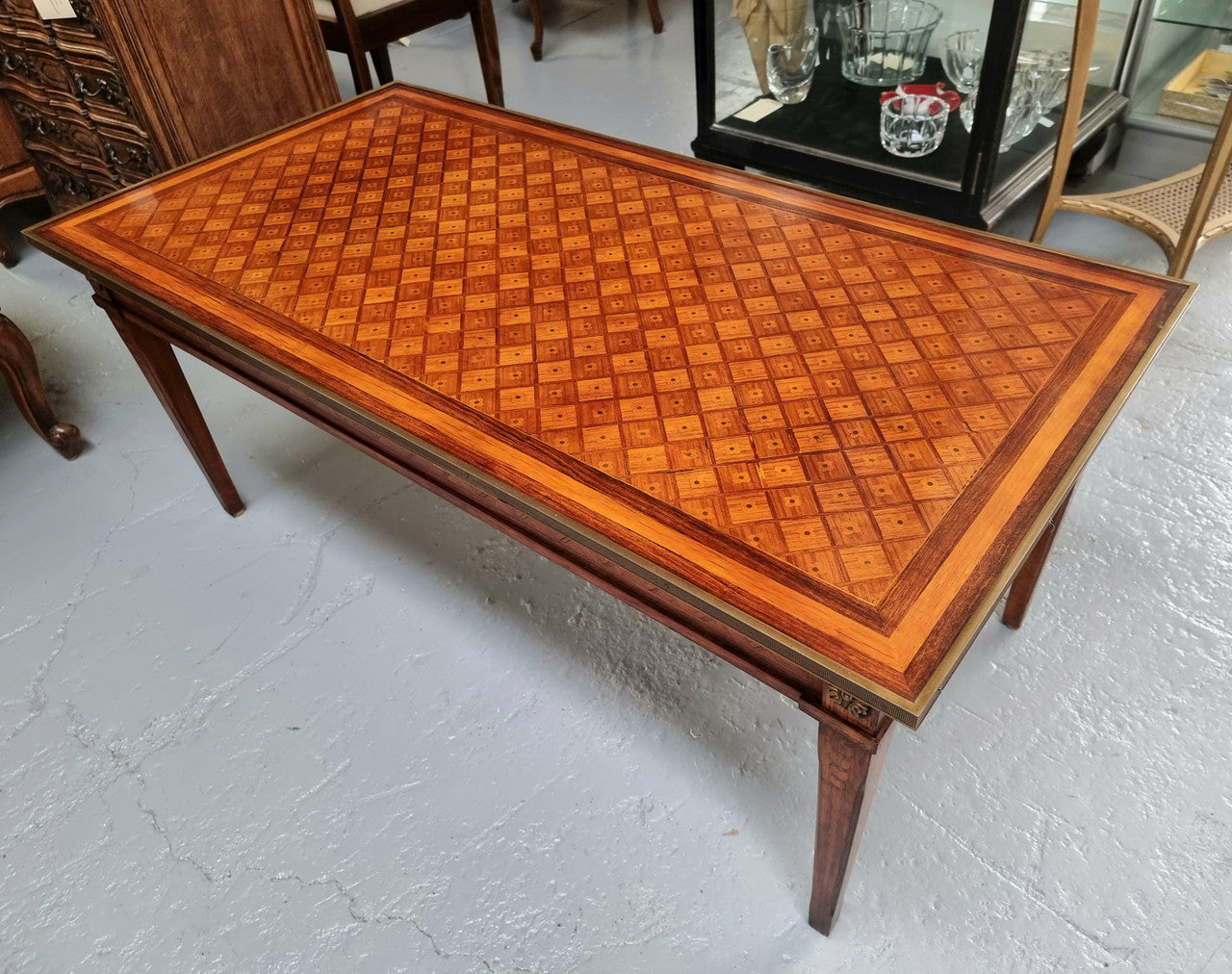 Beautiful French Louis XVI Style Inlaid Coffee Table | Antique & Vintage | Moonee Ponds Antiques | Australia Wide Delivery