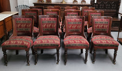 Matched Set of 12 Victorian Bowed Back Dinning Chairs | Antique & Vintage | Moonee Ponds Antiques | Australia Wide Delivery