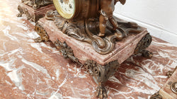 Three Piece French Garniture Clock Set | Antique & Vintage | Moonee Ponds Antiques | Australia Wide Delivery