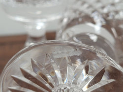 Set of Six Stuart Crystal “Henley” Pattern Wine Glasses | Antique & Vintage | Moonee Ponds Antiques | Australia Wide Delivery