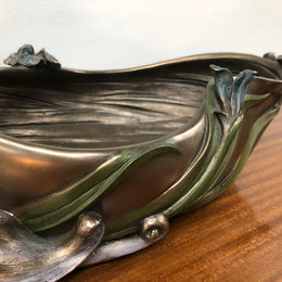Reproduction Art Noveau Style Statue  Bowl