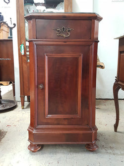 French Flame Mahogany Marble Top Cabinet | Antique & Vintage | Moonee Ponds Antiques | Australia Wide Delivery