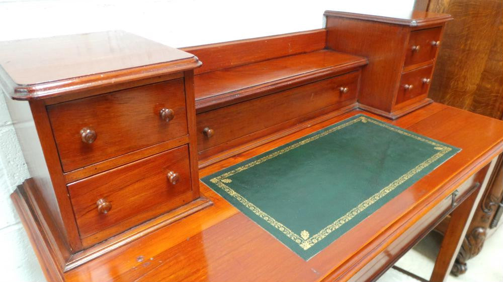 Petite Mahogany Desk | Antique & Vintage | Moonee Ponds Antiques | Australia Wide Delivery
