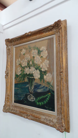Floral Oil on Canvas-1 | Antique & Vintage | Moonee Ponds Antiques | Australia Wide Delivery
