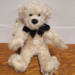 Curly Cream Mohair Australian Artist Teddy Bear. Fully Jointed, 32cm in length. Excellent condition.